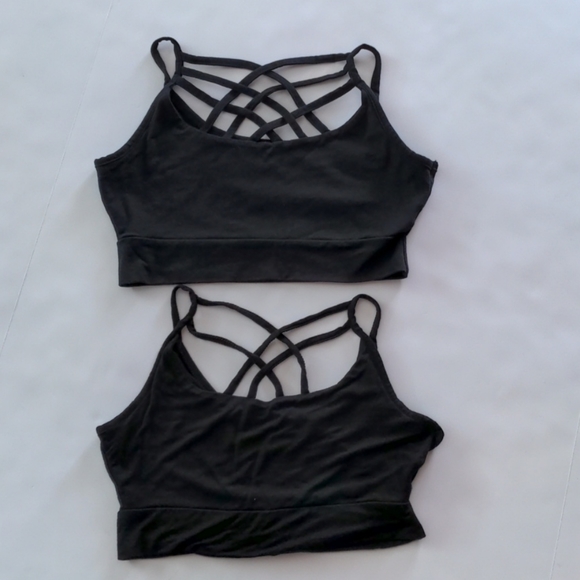 Halftee Tops - 2 Criss Cross Reversible Halftees, small